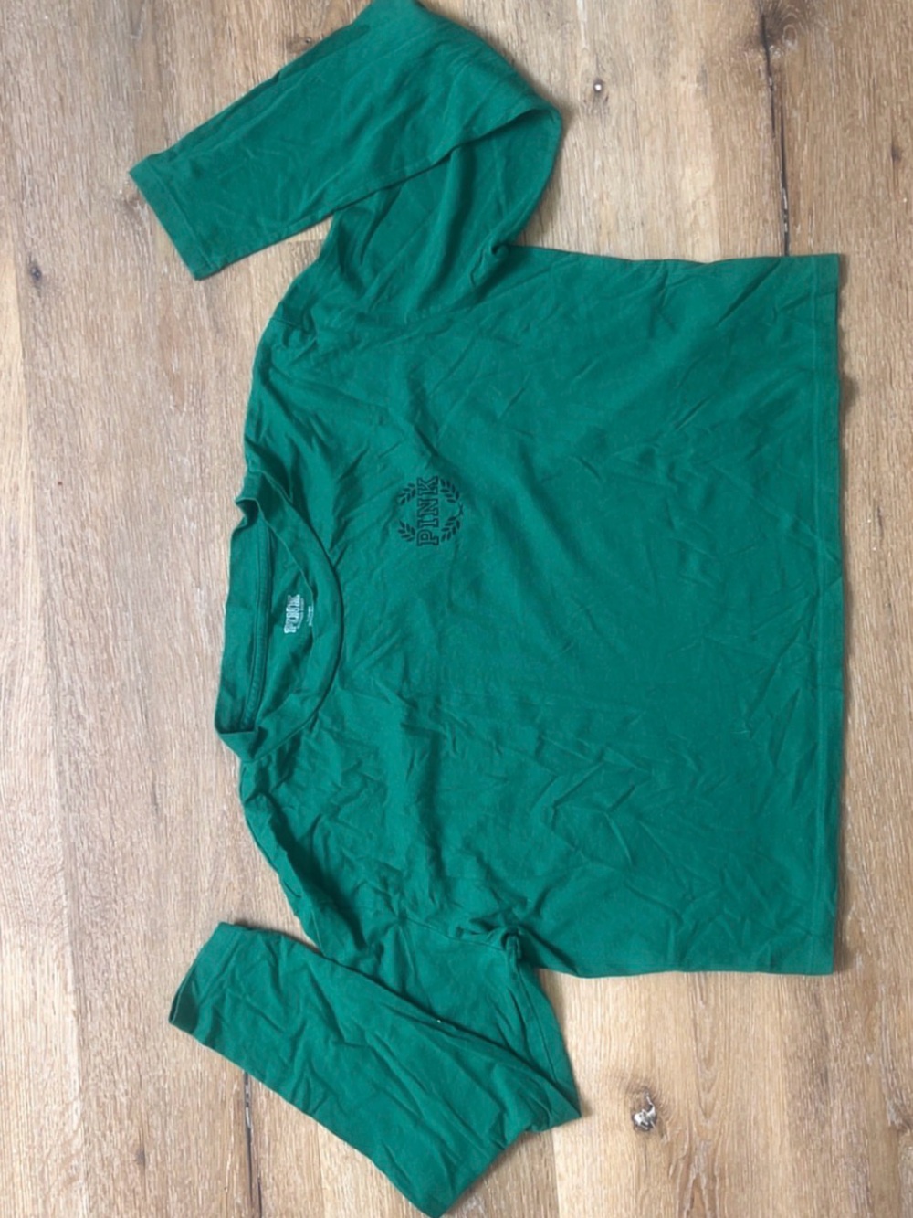 PINK Victoria's Secret Men's Short Sleeve Tee in Green